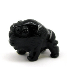 Buffalo 2.25 Inch Figurine - Obsidian Black