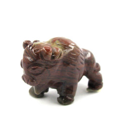 Buffalo 2.25 Inch Figurine - Rainbow Jasper