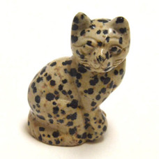 Cat Sitting 2.25 Inch Figurine - Dalmatian Dacite