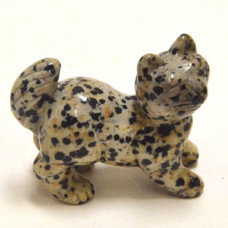 Cat Walking 2.25 Inch Figurine - Dalmatian Dacite 