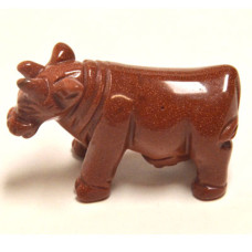 Cow 2.25 Inch Figurine - Goldstone