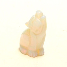 Coyote Howling 2.25 Inch Figurine - Opalite