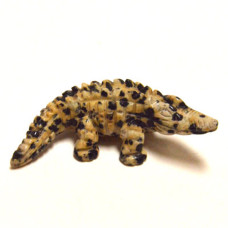 Crocodile 2.25 Inch Figurine - Dalmatian Dacite