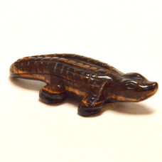 Crocodile 2.25 Inch Figurine - Tiger Eye