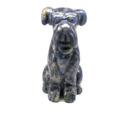 Dog (Airedale) 2.25 Inch Figurine - Sodalite