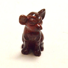 Dog (Chihuahua) 2.25 Inch Figurine - Rainbow Jasper