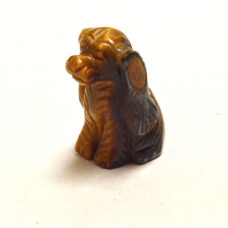 Dog (Cocker Spaniel) 2.25 Inch Figurine - Tiger Eye