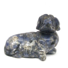 Dog (Dachshund) 2.25 Inch Figurine - Sodalite