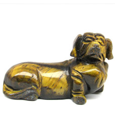 Dog (Dachshund) 2.25 Inch Figurine - Tiger Eye