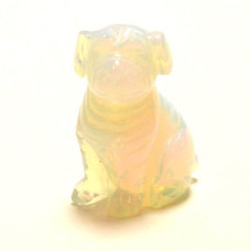 Dog (Pug) 2.25 Inch Figurine - Opalite