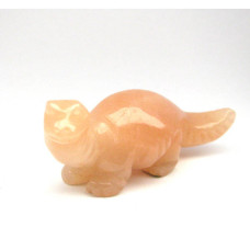 Dinosaur (Diplodocus) 2.25 Inch Figurine - Orange Calcite