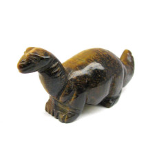 Dinosaur (Diplodocus) 2.25 Inch Figurine - Tiger Eye