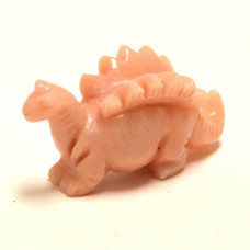 Dinosaur (Stegosaurus) 2.25 Inch Figurine - Orange Calcite