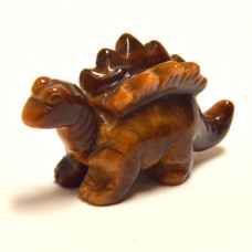 Dinosaur (Stegosaurus) 2.25 Inch Figurine - Tiger Eye