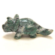 Dinosaur (Triceratops) 2.25 Inch Figurine - Tree Agate