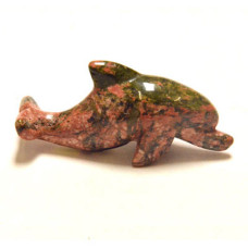 Dolphin Classic 2.25 Inch Figurine - Unakite