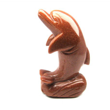 Dolphin on Base 2.25 Inch Figurine - Goldstone