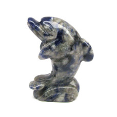 Dolphin on Base 2.25 Inch Figurine - Sodalite