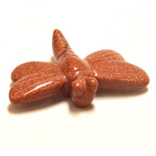 Dragonfly 2.25 Inch Figurine - Goldstone