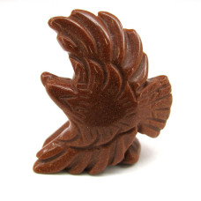 Eagle Soaring 2.25 Inch Figurine - Goldstone