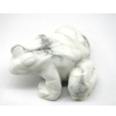 Frog Classic 2.25 Inch Figurine - Howlite White