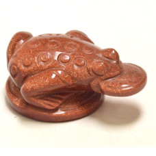 Frog with Coin 2.25 Inch Figurine - Goldstone