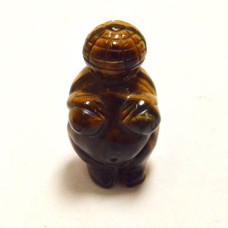 Goddess (Venus of Willendorf) 2.25 Inch Figurine - Tiger Eye