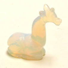 Giraffe Sitting 2.25 Inch Figurine - Opalite