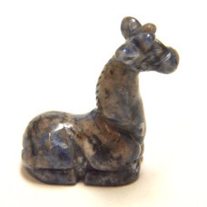 Giraffe Sitting 2.25 Inch Figurine - Sodalite