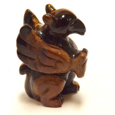 Griffin 2.25 Inch Figurine - Tiger Eye