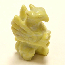 Griffin 2.25 Inch Figurine - Lemon Chrysoprase