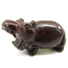 Hippo 2.25 Inch Figurine - Rainbow Jasper