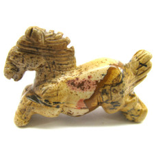 Horse Running 2.25 Inch Figurine - Picture Jasper