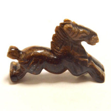 Horse Running 2.25 Inch Figurine - Tiger Eye