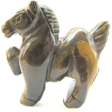 Horse Pacing 2.25 Inch Figurine - Tiger Eye