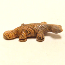 Lizard 2.25 Inch Figurine - Picture Jasper