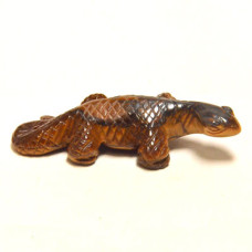 Lizard 2.25 Inch Figurine - Tiger Eye