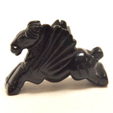 Pegasus 2.25 Inch Figurine - Obsidian Black