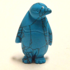 Penguin 2.25 Inch Figurine - Howlite Turquoise