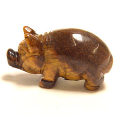 Pig Classic 2.25 Inch Figurine - Tiger Eye