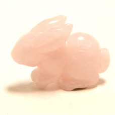 Rabbit (Hands Down) 2.25 Inch Figurine - Rose Quartz