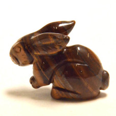 Rabbit (Hands Down) 2.25 Inch Figurine - Tiger Eye