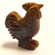 Rooster 2.25 Inch Figurine - Tiger Eye