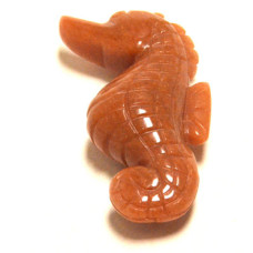 Seahorse 2.25 Inch Figurine - Orange Calcite