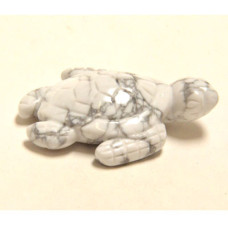 Sea Turtle 2.25 Inch Figurine - Howlite White