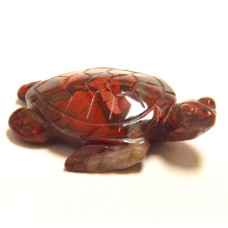 Sea Turtle 2.25 Inch Figurine - Rainbow Jasper