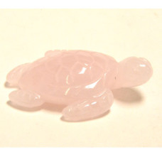 Sea Turtle 2.25 Inch Figurine - Rose Quartz