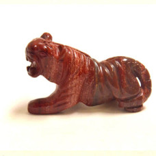 Tiger 2.25 Inch Figurine - Rainbow Jasper