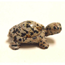 Turtle 2.25 Inch Figurine - Dalmatian Dacite