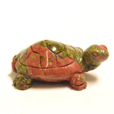 Turtle 2.25 Inch Figurine - Unakite